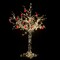 Светодиодное дерево "Яблоня", высота 2 м, 18 красных яблок, тепло-белые светодиоды, IP 54, понижающий трансформатор в комплекте, NEON-NIGHT, 531-403